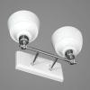 Progress Lighting Bramlett Collection 2-Light White Metal Shade Coastal Bath Vanity Light Polished Chrome(Chrome)