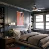 Progress Lighting Carrick Collection 1-Light Summer Linen Shade Transitional Wall Light Matte Black(Nickel)