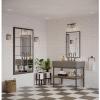 Progress Lighting Cassell 4.75 in. 1-Light Brushed Nickel and Matte Black Vanity Light with Clear Glass Shade for Bathroom