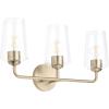 Progress Lighting Celino Collection Three-Light Vanity Light with Clear Glass Shades