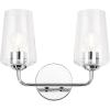 Progress Lighting Celino Collection Two-Light Vanity Light with Clear Glass Shades