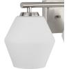 Progress Lighting Copeland Collection Three-Light Brushed Gold Vanity Mid-Century Modern Vanity Light (P300432-191)(Brushed Nickel)