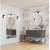 Progress Lighting Copeland Collection Three-Light Brushed Gold Vanity Mid-Century Modern Vanity Light (P300432-191)(Matte Black)