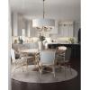 Progress Lighting Drum Shade Collection Five-Light Chandelier, Farmhouse Style Hanging Ceiling Light Fixture for Dining Rooms, Foyers, White Textured Linen Shade, Brushed Nickel(Antique Bronze)