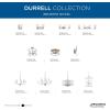 Progress Lighting Durrell Collection 4-Light Sailcloth Linen Fabric Shade Coastal Chandelier Light Brushed Nickel, 22.50×21.00×21.00