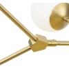 Progress Lighting Haas 50 in. 6-Light Brushed Bronze Modern Organic Chandelier with Opal Glass Shades