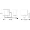 Progress Lighting Invite Collection 2-Light White Shade New Traditional Bath Vanity Light Brushed Nickel(Brushed Nickel)