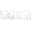 Progress Lighting Invite Collection 3-Light Shade New Traditional Bath Vanity Light Brushed Nickel, 7.38×23.50×23.50(Brushed Nickel)