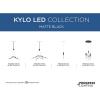 Progress Lighting Kylo LED Collection 4-Light Matte Black Frosted Acrylic Shade Modern Chandelier Light