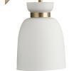 Progress Lighting Lexie 14 in. Two-Light Brushed Gold Vanity Light with Opal Glass Shade