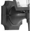 Progress Lighting Mansard Collection 1-Light Clear Beveled Acrylic Shade Traditional Outdoor Large Wall Lantern Light Textured Black(Black)