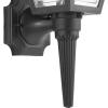 Progress Lighting Mansard Collection 1-Light Clear Beveled Acrylic Shade Traditional Outdoor Large Wall Lantern Light Textured Black(Black)