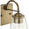 Progress Lighting Martenne 4.62 in. One-Light Aged Bronze Vanity Light with Seeded Glass Shade
