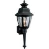 Progress Lighting Non-Metallic 1-Light Clear Beveled Acrylic Shade Traditional Outdoor Wall Lantern Light, Outdoor, P5738-31, Textured Black(Black)