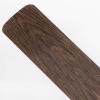 Progress Lighting P2562-80 Protruding Mount, 5 Toasted Oak Blades Ceiling fan, Forged Black(Forged Black)