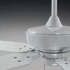 Progress Lighting P2562-80 Protruding Mount, 5 Toasted Oak Blades Ceiling fan, Forged Black(White)
