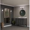 Progress Lighting P2801-15 1-Light Bath with Etched White Oval Shaped Glass Shades, Polished Chrome(Polished Chrome)