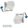 Progress Lighting P300430-009 Copeland Collection 6 in. One-Light Brushed Nickel Vanity Light with Etched Opal Glass Shade(Brushed Nickel)