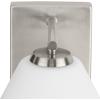 Progress Lighting P300430-009 Copeland Collection 6 in. One-Light Brushed Nickel Vanity Light with Etched Opal Glass Shade(Brushed Nickel)