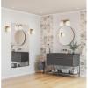 Progress Lighting P300431-191 Copeland Collection 15 in. Two-Light Brushed Gold Vanity Light with Etched Opal Glass Shades