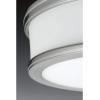 Progress Lighting P350085-009-30 Bezel LED Flush Mount, Grey(Brushed Nickel)