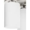 Progress Lighting P350238-009 Cofield Collection 12 in. Three-Light Brushed Nickel Transitional Flush Mount with Etched White Glass Shades