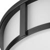 Progress Lighting P350253-009 Gilliam 12-5/8 in. Two-Light Brushed Nickel Flush Mount with Clear Glass Shade(Matte Black)