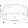 Progress Lighting P3696-2030K9 Inspire One-Light LED Flush Mount, Antique Bronze 6.00×13.00×13.00(Bronze)