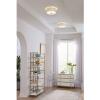 Progress Lighting P3696-2030K9 Inspire One-Light LED Flush Mount, Antique Bronze 6.00×13.00×13.00(Nickel)