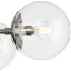 Progress Lighting P400325-009 Atwell Collection 28 in. Five-Light Brushed Nickel Mid-Century Modern Chandelier with Clear Glass Shade(Brushed Nickel)