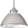 Progress Lighting P500013-104 Carbon One-Light Pendant with Metal Shade, Black(Graphite)