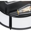 Progress Lighting P550021-31M Gunther 12.625 in. Two-Light Matte Black Flush Mount Light with Clear Glass Shade(Polished Chrome)