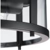 Progress Lighting P550021-31M Gunther 12.625 in. Two-Light Matte Black Flush Mount Light with Clear Glass Shade(Polished Chrome)