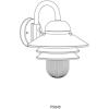 Progress Lighting P5645-30 Single-Light Plastic Outdoor Wall Lantern with Prismatic Acrylic Shade, White(Black)