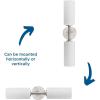 Progress Lighting P710116-009 Cofield Collection 22-1/2 in. Two-Light Brushed Nickel Transitional Wall Bracket with Etched White Glass Shades