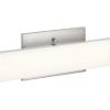 Progress Lighting Phase 1.1 LED Collection 24″ White Shade Modern Bath Vanity Light Brushed Nickel
