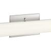 Progress Lighting Phase 1.1 LED Collection 36″ White Shade Modern Bath Vanity Light Brushed Nickel