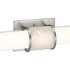 Progress Lighting Phase 1.2 LED Collection 24″ White Shade Modern Bath Vanity Light Brushed Nickel