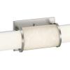 Progress Lighting Phase 1.2 LED Collection 48″ White Shade Modern Bath Vanity Light Brushed Nickel