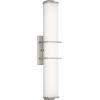 Progress Lighting Phase 2.2 LED Collection 24″ White Shade Modern Bath Vanity Light Brushed Nickel