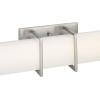 Progress Lighting Phase 2.2 LED Collection 24″ White Shade Modern Bath Vanity Light Brushed Nickel