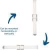 Progress Lighting Phase 2.2 LED Collection 36″ White Shade Modern Bath Vanity Light Brushed Nickel, 4.75×36.00×36.00