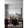 Progress Lighting Planck LED Collection White Shade Modern Pendant Light Matte Black, 1.38×47.25×1.75(Nickel)