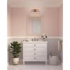 Progress Lighting Quillan 14.5 in. Two-Light Soft Gold Vanity Light with Clear Glass Shade