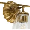Progress Lighting Quillan 23.87 in. Three-Light Soft Gold Vanity Light with Clear Glass Shade