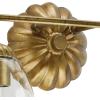 Progress Lighting Quillan 33.62 in. Four-Light Soft Gold Vanity Light with Clear Glass Shade