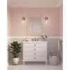 Progress Lighting Quillan 5 in. One-Light Soft Gold Vanity Light with Clear Glass Shade