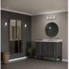 Progress Lighting Replay Collection 1-Light Etched White Glass Modern Bath Vanity Light Brushed Nickel, E26