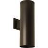Progress P5642-20 Cylinder – Outdoor Light – 2 Light in Modern Style – 6 Inches Wide by 18 Inches high, Antique Bronze Finish withMetal Shade