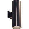 Progress P5642-20 Cylinder – Outdoor Light – 2 Light in Modern Style – 6 Inches Wide by 18 Inches high, Antique Bronze Finish withMetal Shade